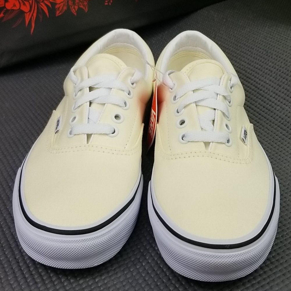 Vans Era Classic Sneakers Shoes Cream/White Womens - Picture 5 of 11